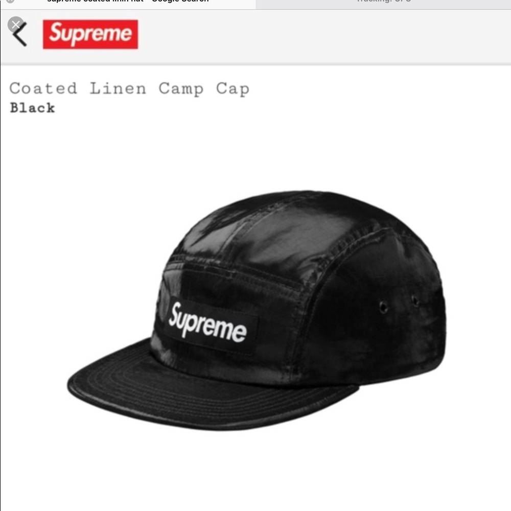 supreme coated linen hat